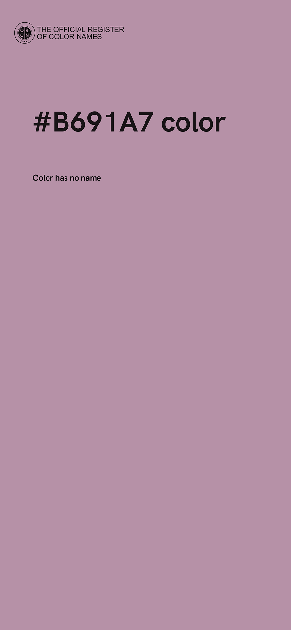 #B691A7 color image