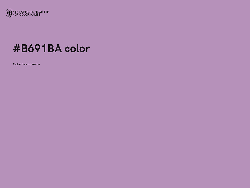 #B691BA color image