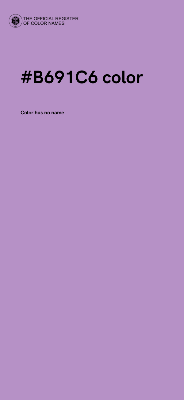 #B691C6 color image