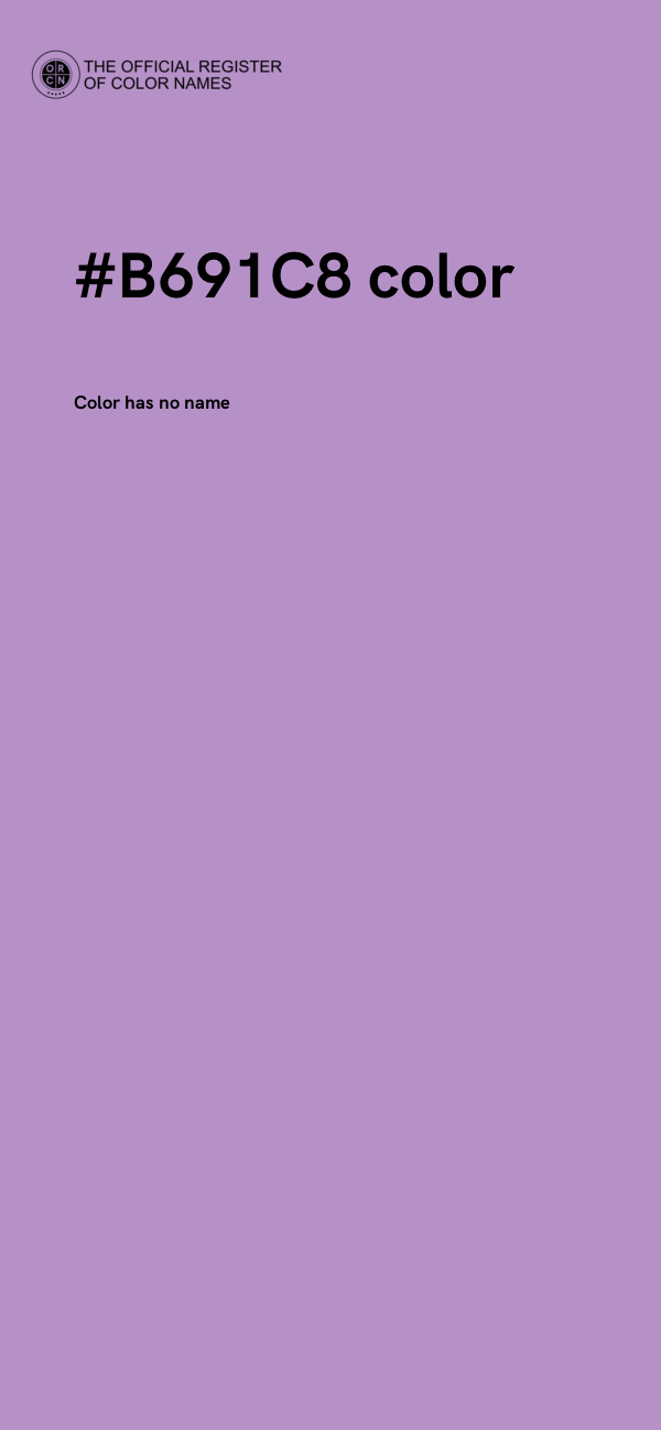 #B691C8 color image