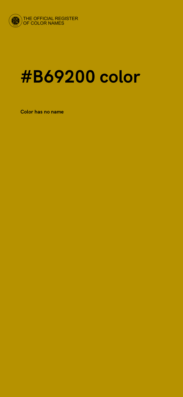 #B69200 color image