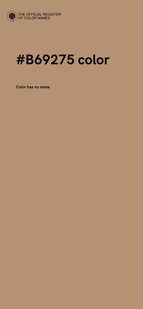 #B69275 color image