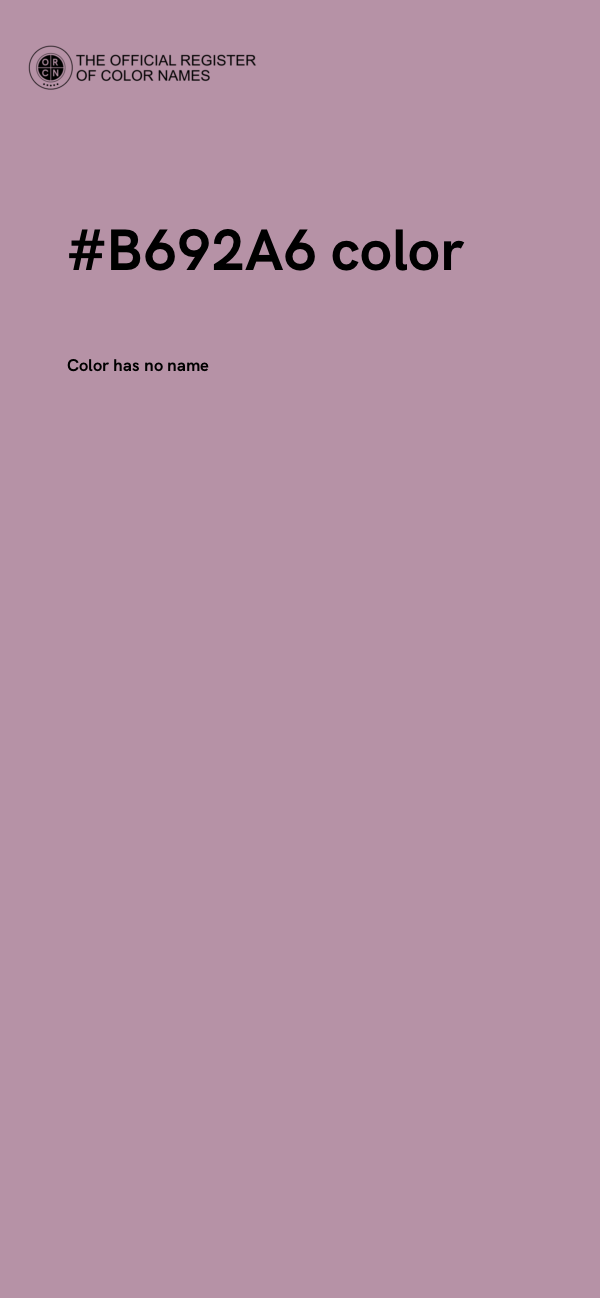 #B692A6 color image