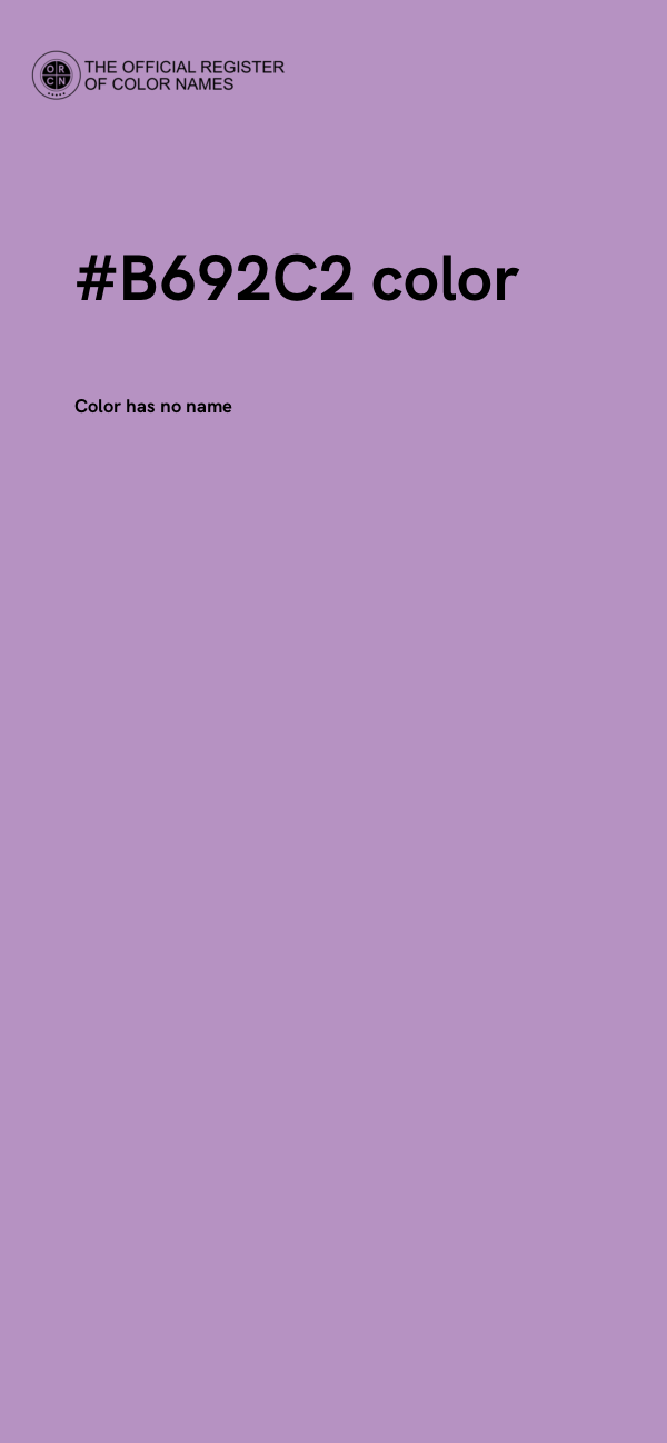 #B692C2 color image