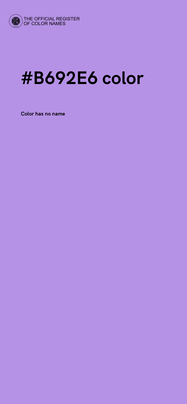#B692E6 color image