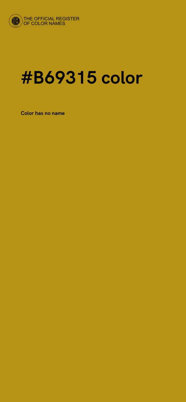 #B69315 color image