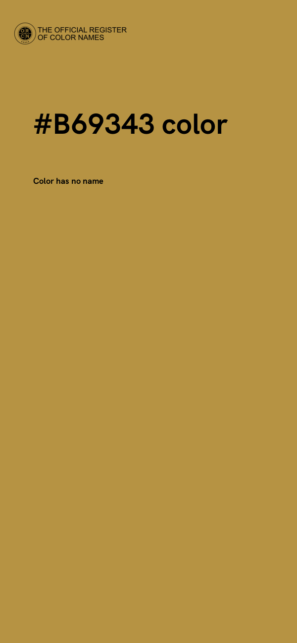 #B69343 color image