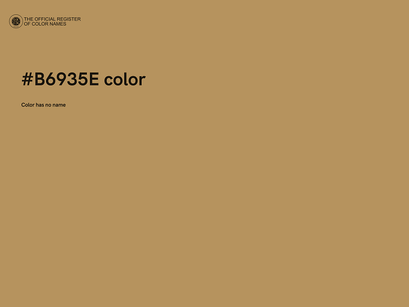 #B6935E color image