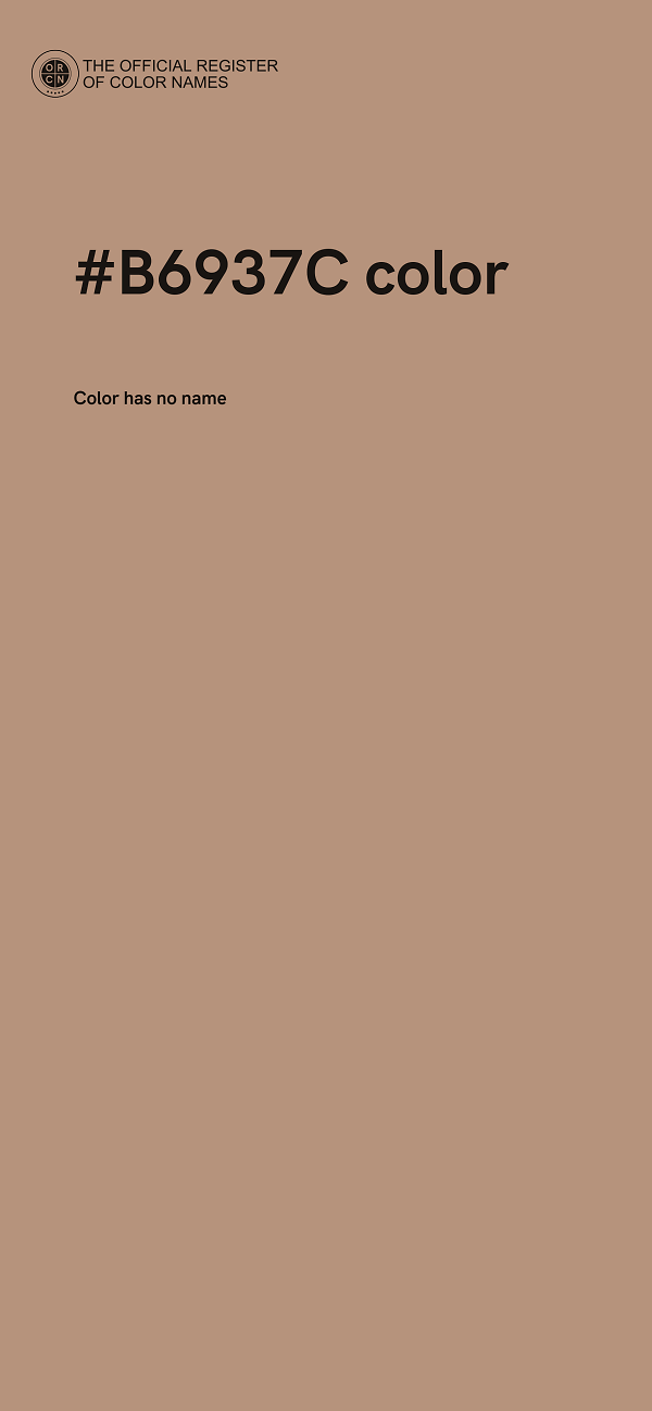 #B6937C color image