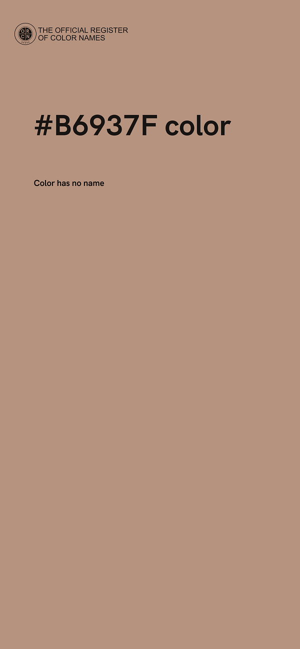 #B6937F color image