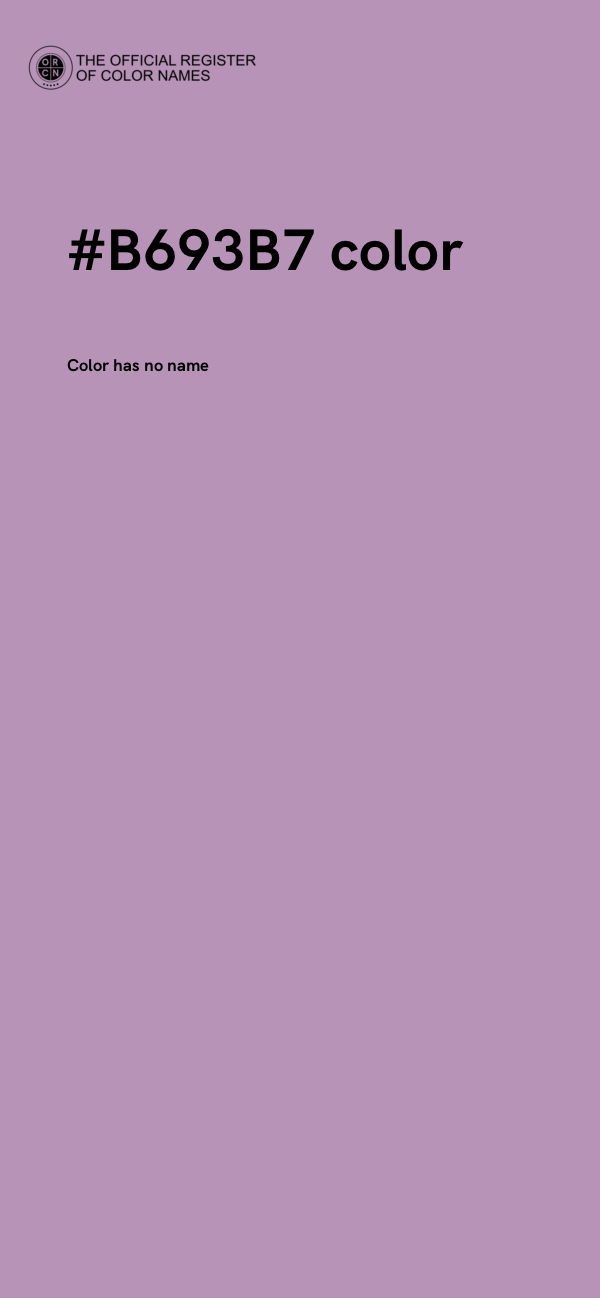#B693B7 color image