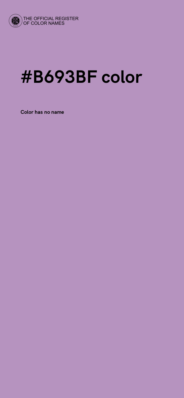 #B693BF color image