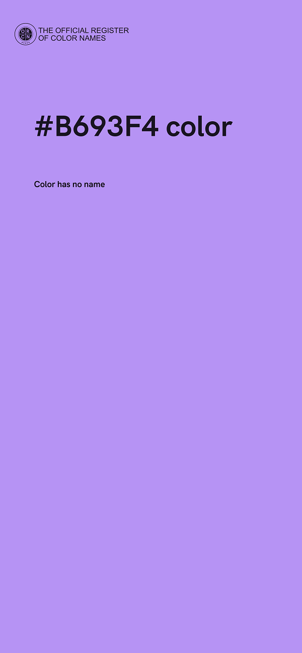 #B693F4 color image