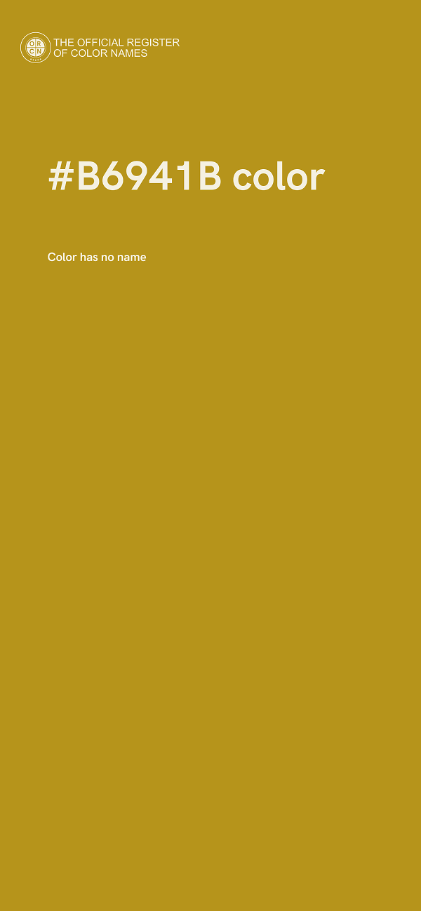 #B6941B color image