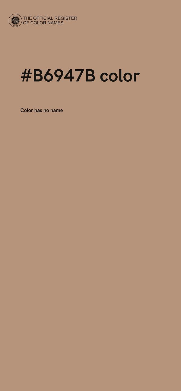 #B6947B color image