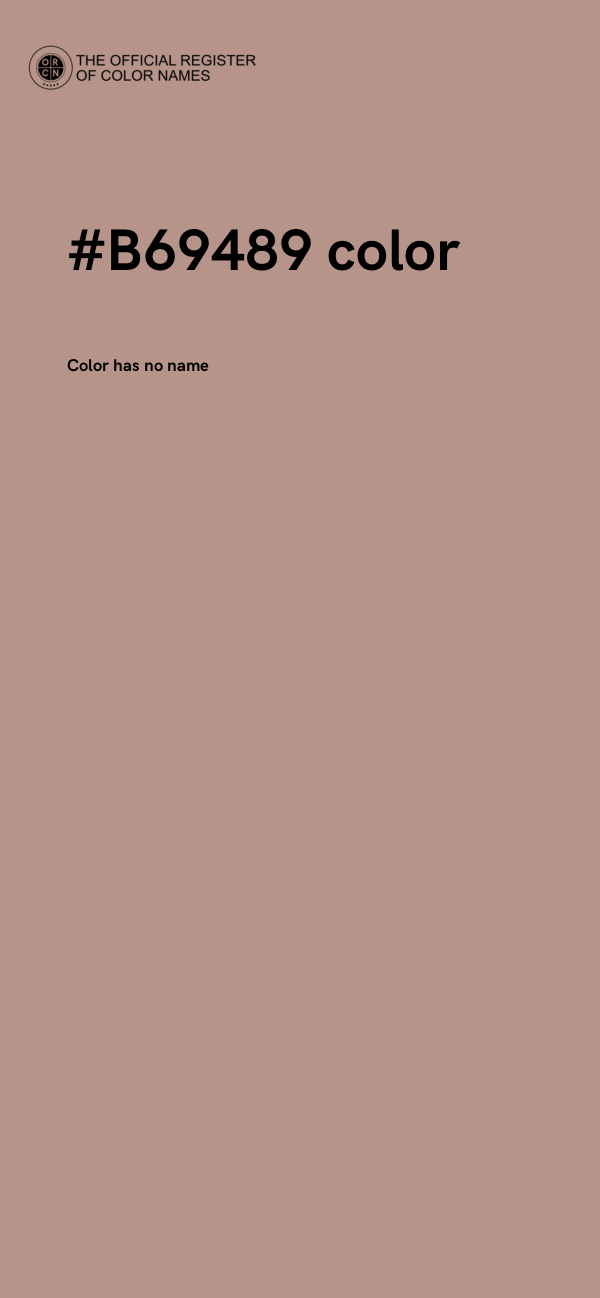 #B69489 color image