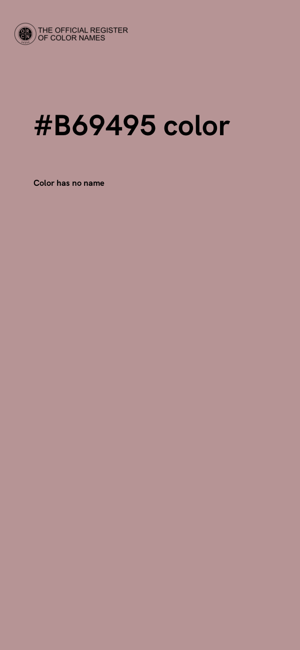 #B69495 color image