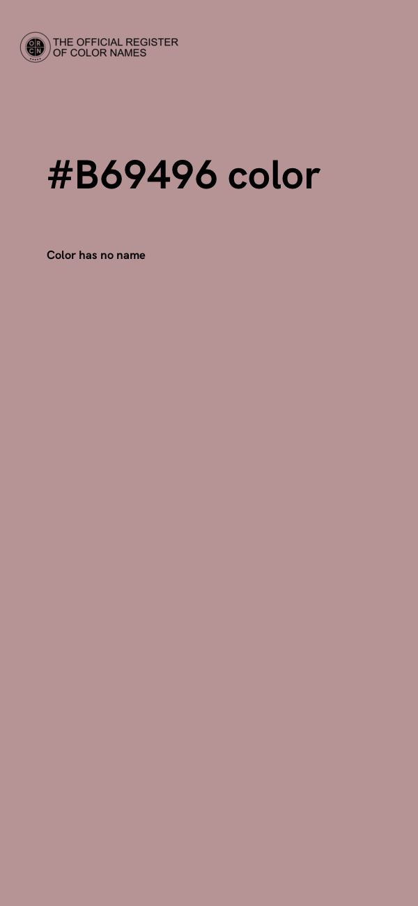 #B69496 color image