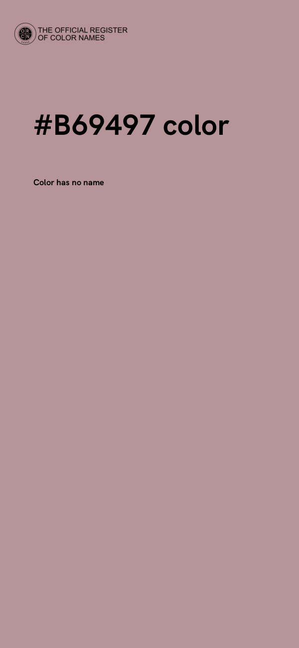 #B69497 color image