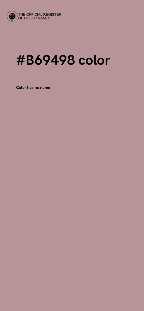 #B69498 color image
