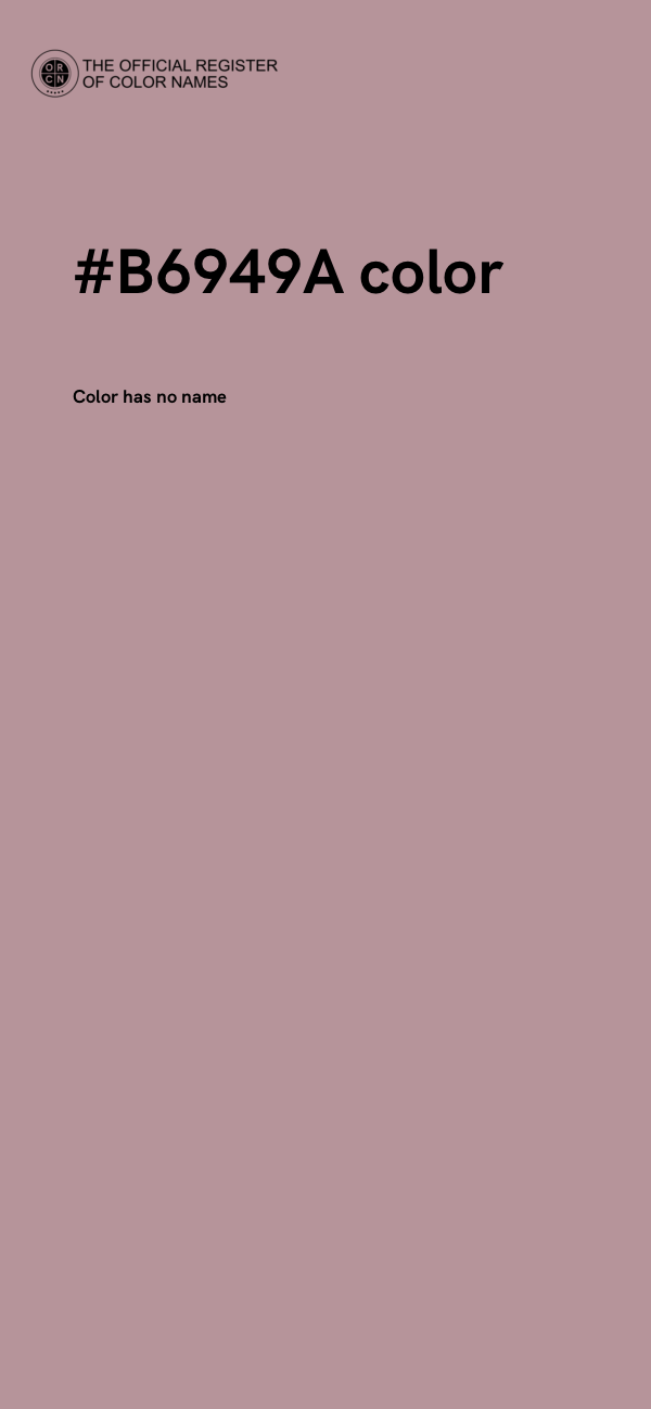 #B6949A color image