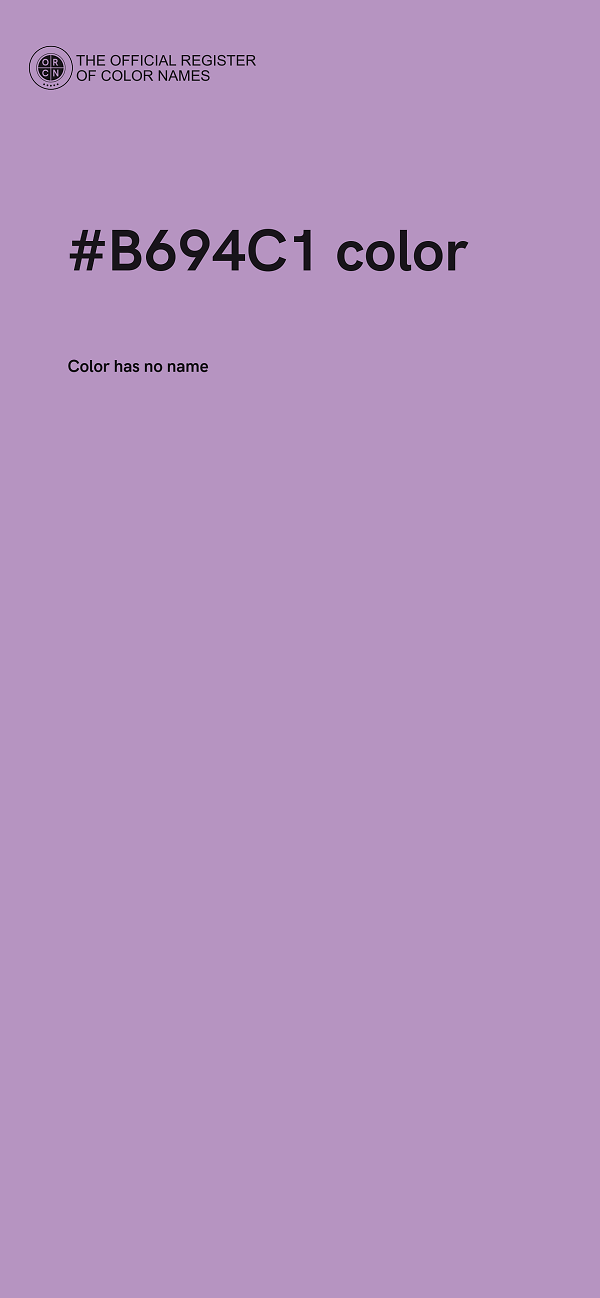 #B694C1 color image