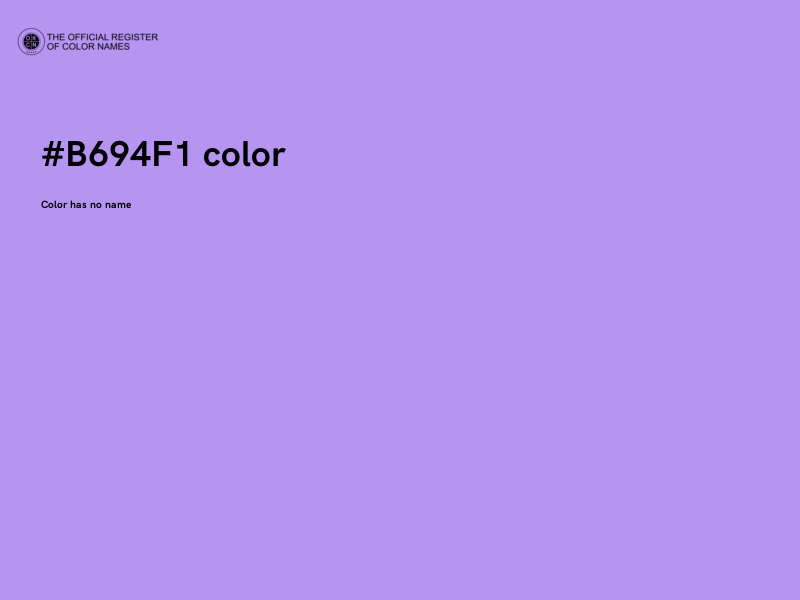 #B694F1 color image