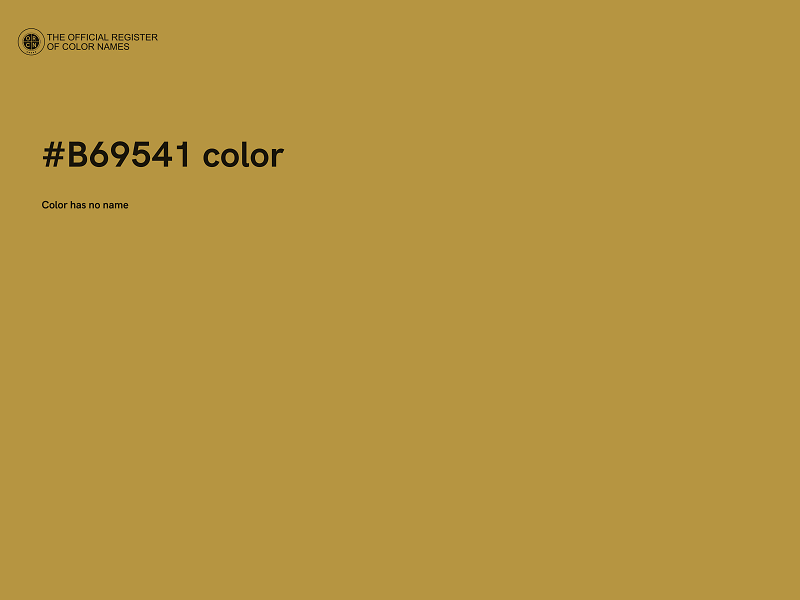 #B69541 color image