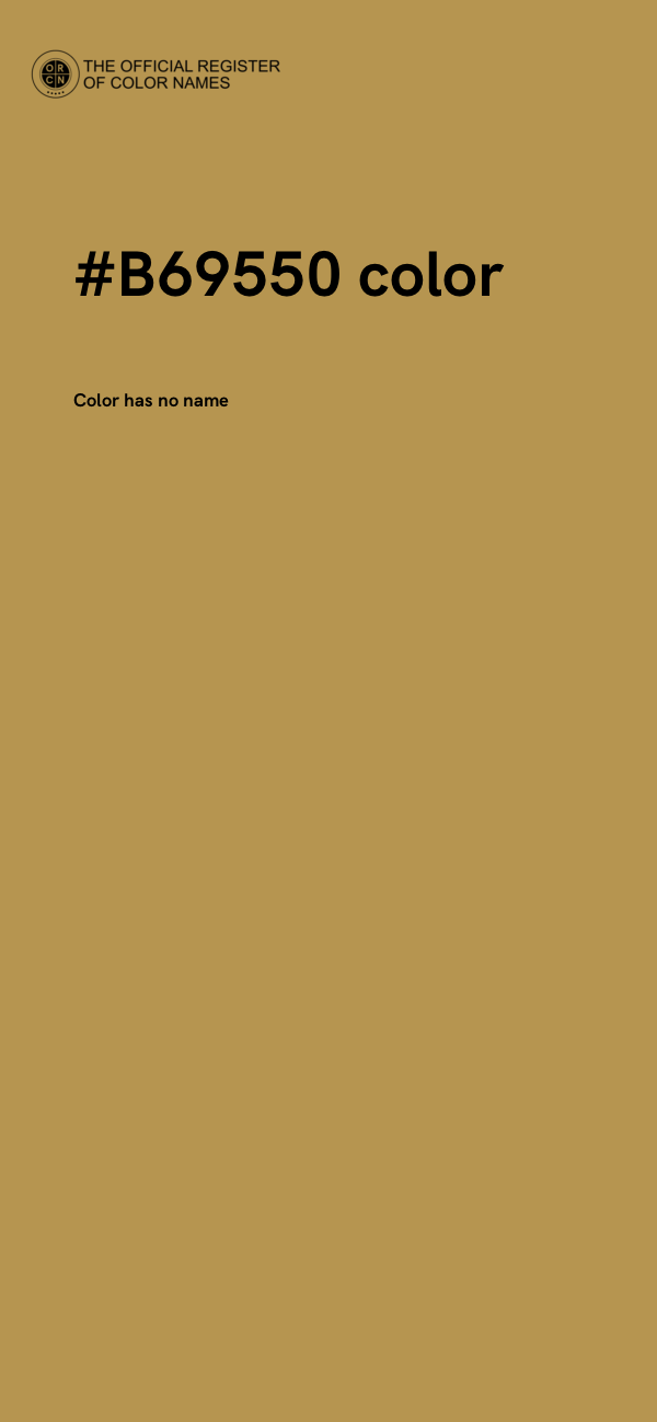 #B69550 color image
