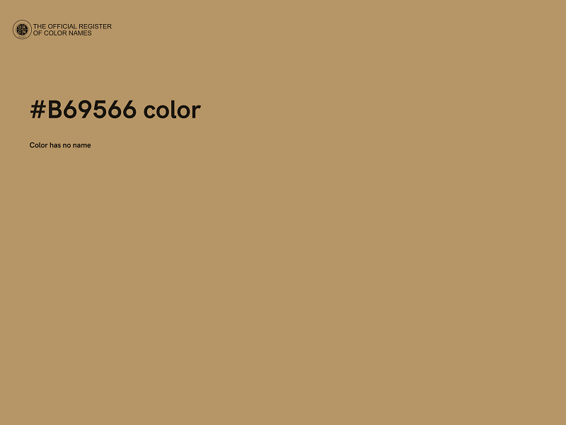 #B69566 color image