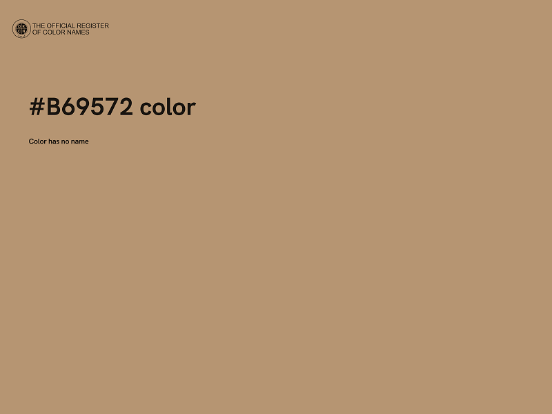 #B69572 color image