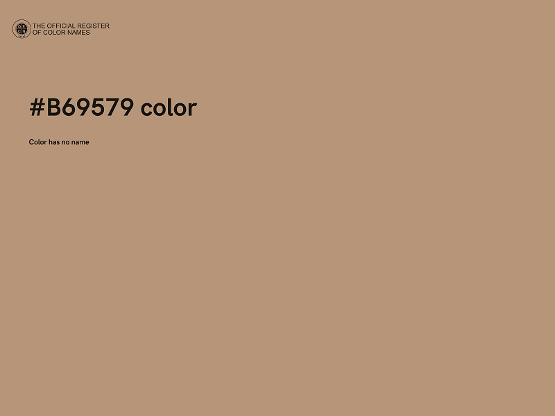 #B69579 color image