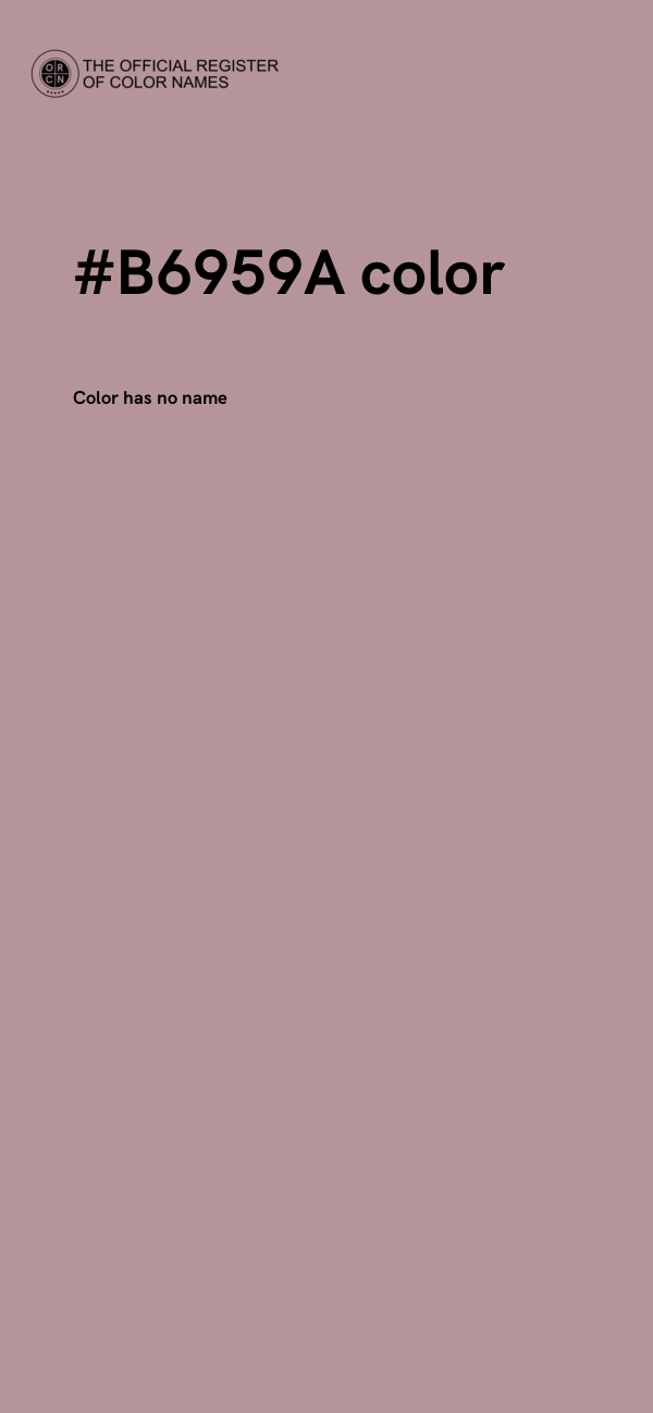 #B6959A color image