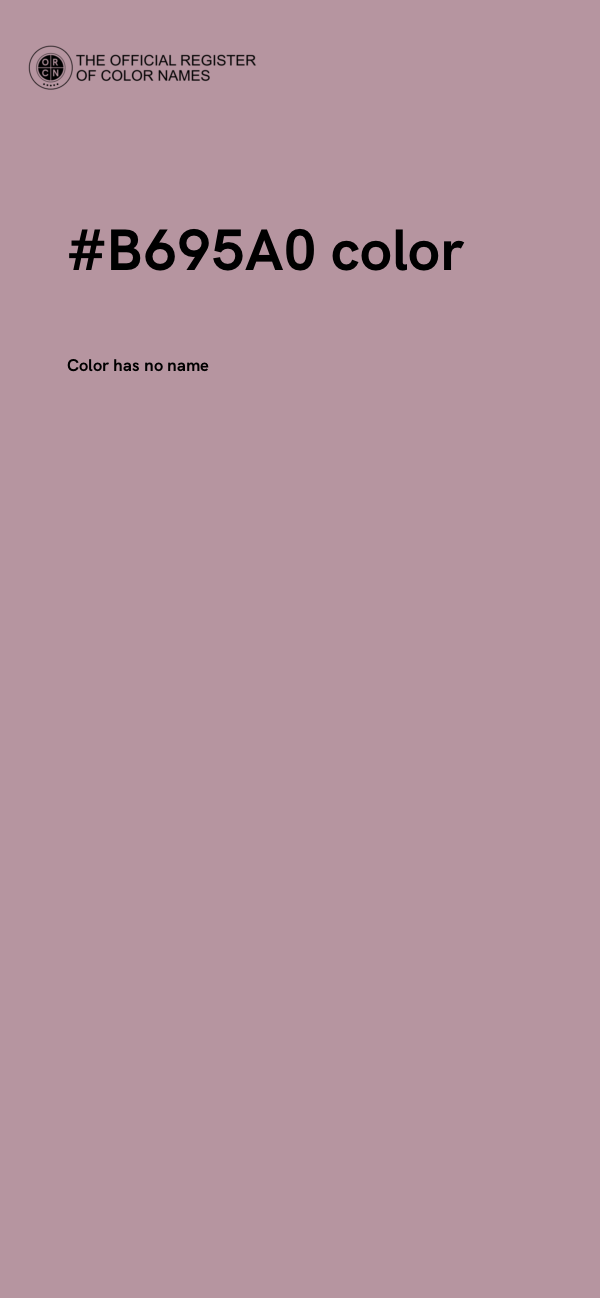 #B695A0 color image