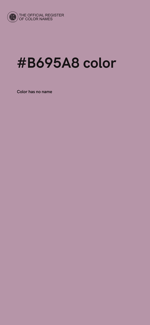 #B695A8 color image
