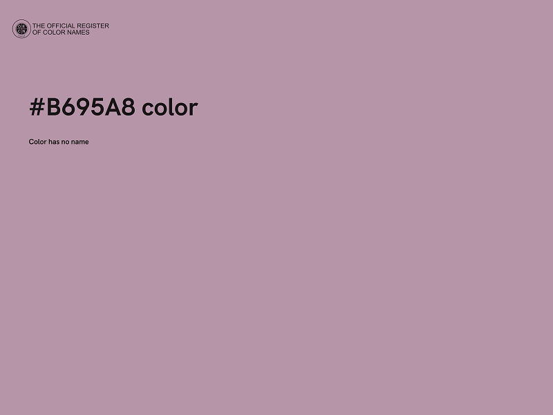 #B695A8 color image