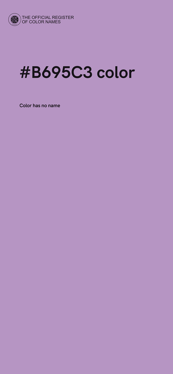 #B695C3 color image