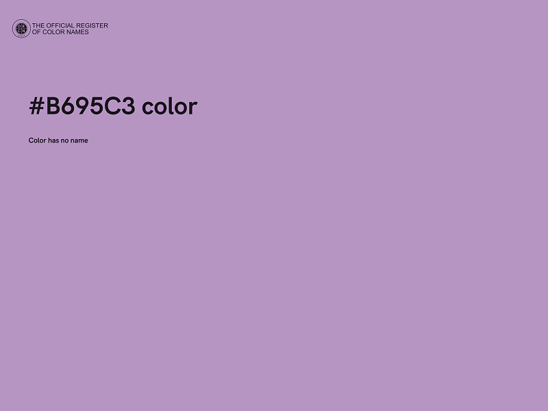 #B695C3 color image