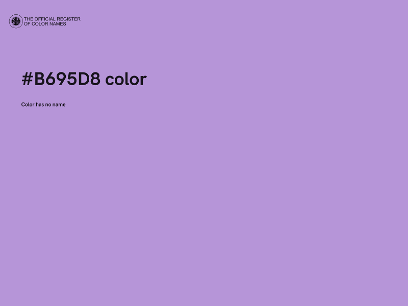 #B695D8 color image