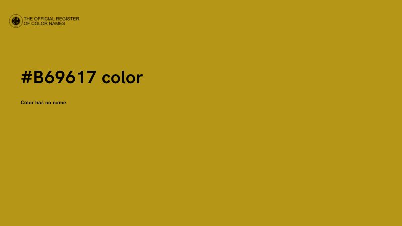#B69617 color image