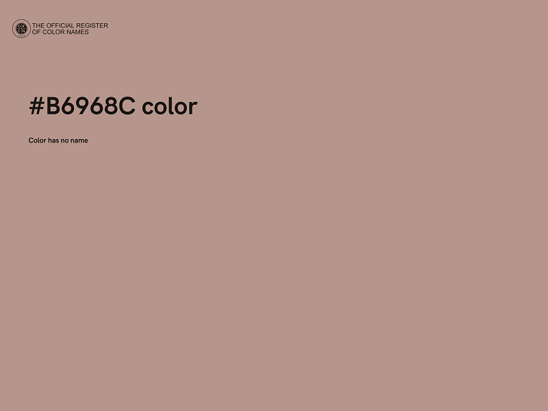 #B6968C color image