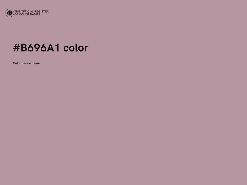 #B696A1 color image