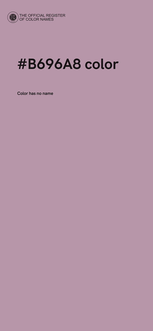 #B696A8 color image