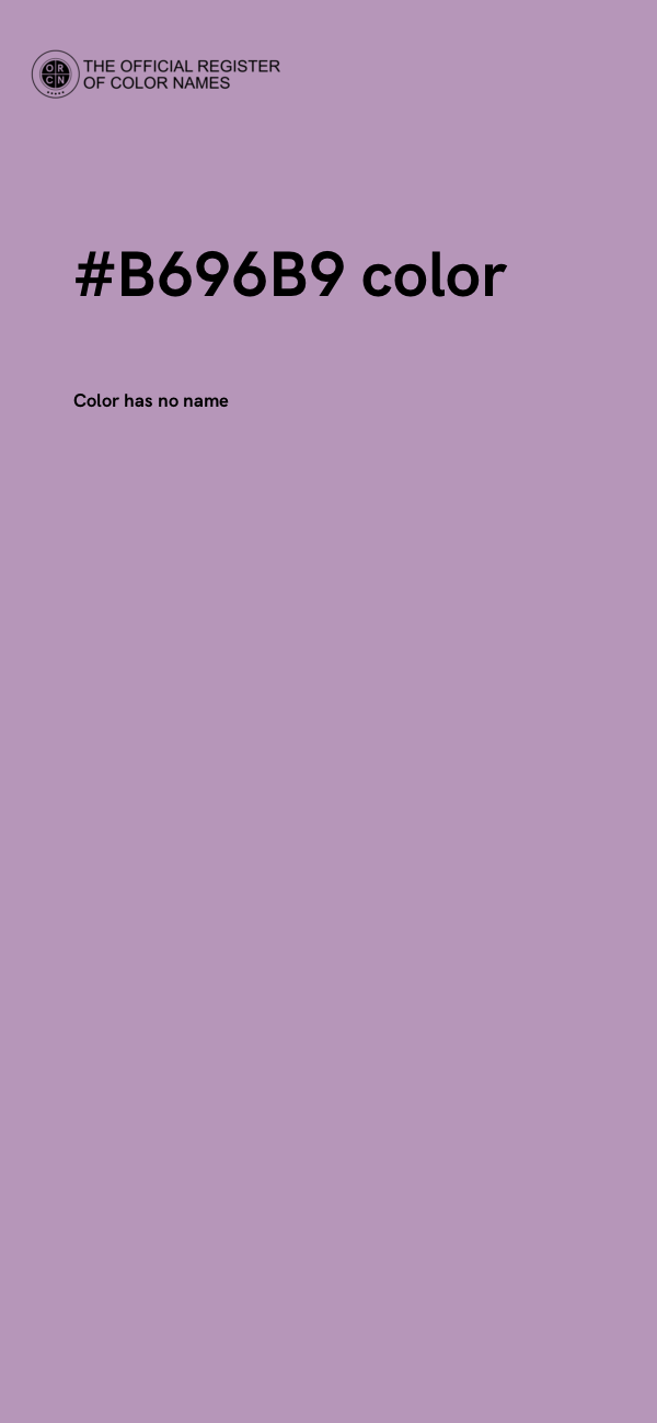 #B696B9 color image