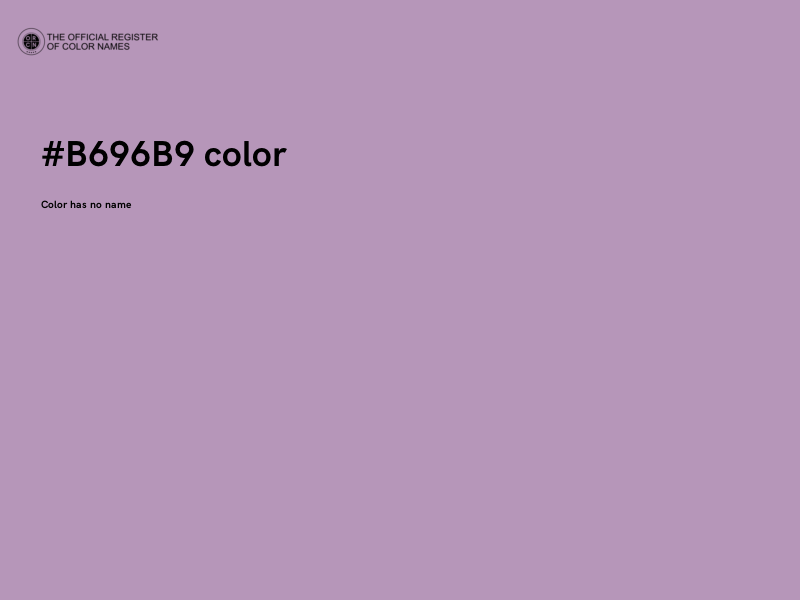 #B696B9 color image