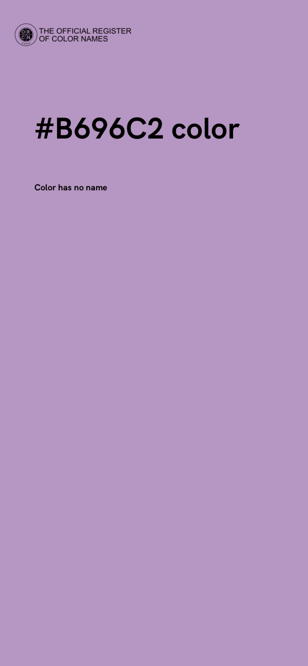 #B696C2 color image