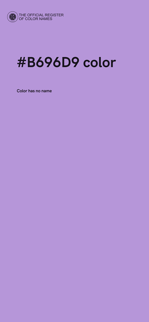 #B696D9 color image