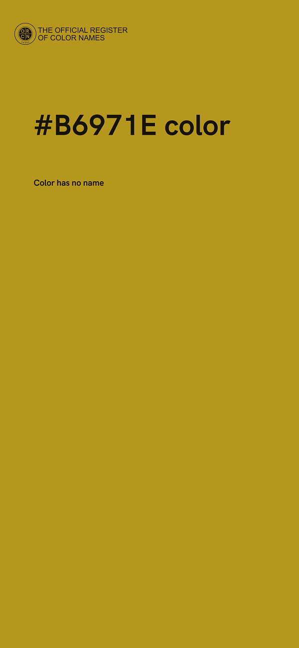 #B6971E color image