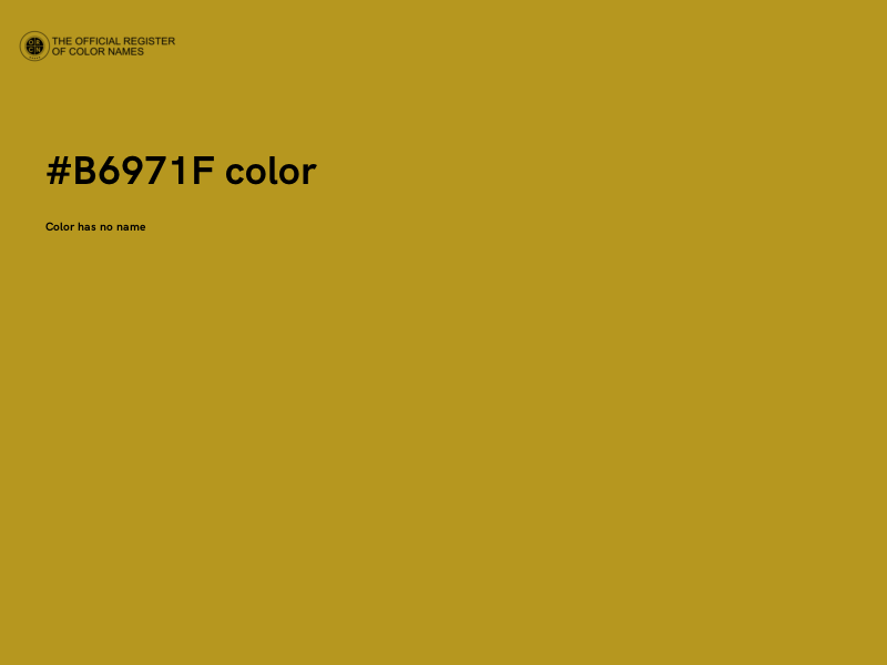 #B6971F color image