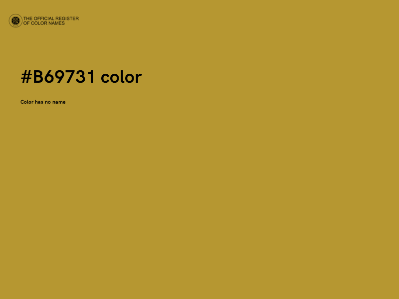 #B69731 color image